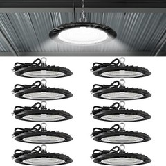 Sunco 10 Pack UFO LED High Bay Light, 150W, 19500 Lumens, 5000k Ultra Bright …
