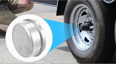 Replacement Dust Cap Grease Cover 2-3/8″ for Trailer Camper RV Axle Hub (Qty 4)