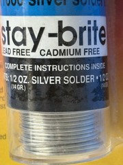Harris Stay Brite Silver Bearing Solder 1/2 Oz Silver Solder 1/2 Oz Flux NOS