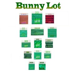 200 BUNNY LOT Apple Zip Baggies Mini Bags DARK GREEN PINK RED