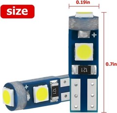 3030-3SMD LED Bulb for Car Dashboard Instrument Cluster Panel Gau Color: White