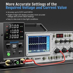 Jesverty DC Power Supply Variable, 0-32V 0-10A Adjustable Switching DC Regula…