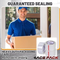 36 ROLLS – 2 INCH x 110 Yards (330 ft) Clear Carton Sealing Packing Package Tape