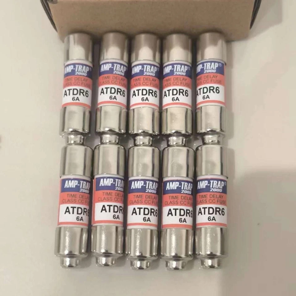 10PCS OEM Class CC Fuse ATDR6, ATDR-6 Time delay fuse 600V 6A PACK OF 10