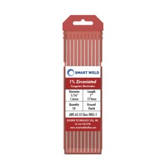 Brown WZ3 TIG Welding Tungsten Electrodes (.040 1/16 3/32 1/8 and Assorted Pack)