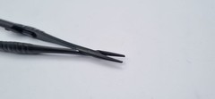 Touch Grip Style Micro Needle Holder 17.5cm Black Coated Surgical Dental