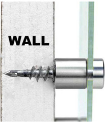 Stainless Steel Standoffs for Signs 1 in. Dia x 3/4 in. (4-Pack)