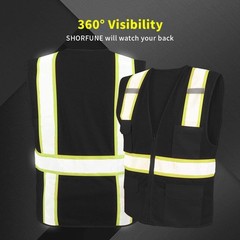 ⚾🦺MILWAUKEE BREWERS SAFETY PPE WORK VEST W/REFLECTIVE STRIP SIZE M-5XL UNISEX
