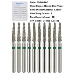 Dental Diamond Burs FG Round End Taper Bur Super Coarse Fine 856 850 High Speed