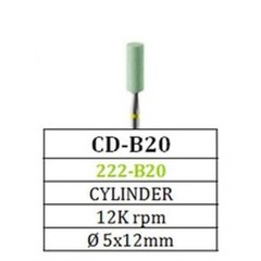 META BESQUAL MOUNTED DIAMOND IMPREGNATED GREEN STONE CYLINDER ZIRCONIA & CERAMIC