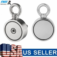 500/700LB Pulling Force Round Double Sided Super Strong Neodymium Fishing Magnet