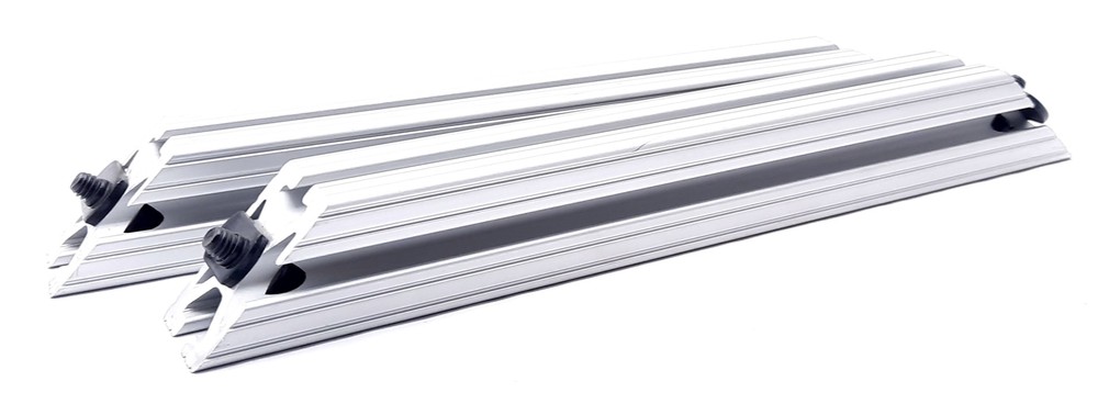 Lot of 2 80/20 2535 45 Degree Support Series 15, 1.5″ x 1.5″ x 12″