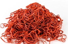 5000 Pack – Size #5 Rubber Bands RED (7/8 x 1/16 inches) (1000 Pcs per Box)