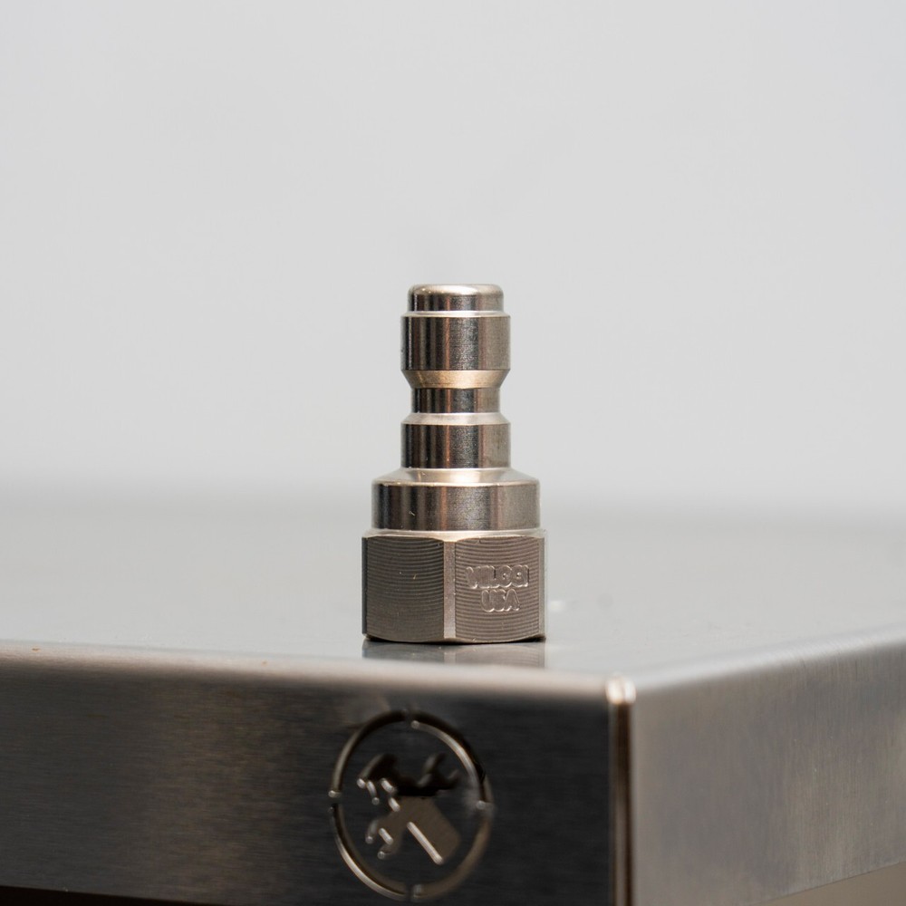 Prima 1/4″ Female Stainless Steel Quick Connect Plug NPT | Made in the USA