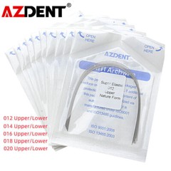 AZDENT Dental Orthodontic Super Elastic Niti Arch Wires Round Nature Form