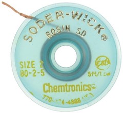 Chemtronics 80-2-5 Soder-Wick Rosin SD Desoldering Braid Yellow