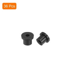 36Pack Rubber Grommets 1/8″ Drill Hole 1/16″ ID Top Hat Hole Plug Grommet