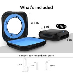 ® Retainer Case, Slim Aligner Case with Vent Holes, with Invisalign, Mouth Gu…