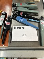 BERG, DU PONT, FCI FRAMATOME CRIMPER MANUAL FOR HT-73 MINI PV -11 PAGES NO ODOR
