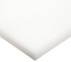 HDPE (High Density Polyethylene) Plastic Sheet 1/4″ 12″ x 36″ (Natural White) ^