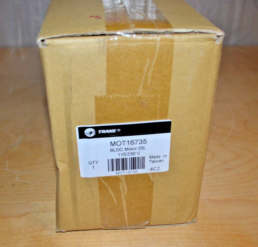 TRANE ~ MOT16735 ~ BLDC MOTOR, 115/208-230V, 1/4HP, 1550 RPM, 1/2″ DIA. 1 PH.