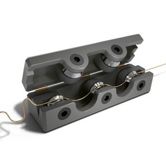 Y-II Wire Straightener Tool with 5 Bearings – Flip-Top Design for Jewelry Maki
