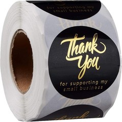 500 Pcs 2 Inch Thank You for Supporting My Small Business 2 Inch, Black 1