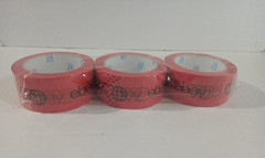 3 Rolls Packing TAPE Red Ebay LOGO Shipping 2″ 75 Yard 2.7mil Thick