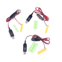 2X AAA Eliminator Cable Dummy-Battery Power Cord Replacement For 3V/4.5V/6V