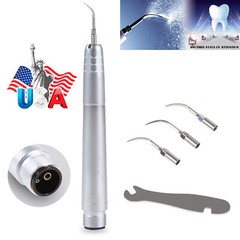 Dental Ultrasonic Air Perio Scaler Handpiece Hygienist 2/4Hole W/ 3 Scaling Tips