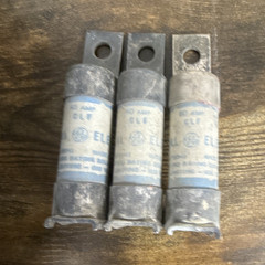 GE ELF 60A 551-600V Time-Delay HRC Bolt-On Cartridge Fuses 3PK