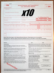 10-pack – 2024 Tax Form 1096 Annual Transmittals ONLY (for mailing 1099s to IRS)