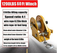 Air Conditioner Lifting Tool 50 FT Height 1200 LBS Air Conditioner Lifting Crane
