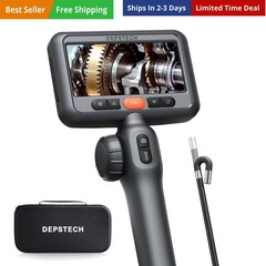 210° Two-Way Articulating Borescope, 0.24in Ultra-Slim Endoscope Camera with …