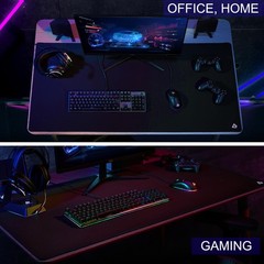 Large Gaming Mouse Pad, XXL Extended 31.5 inches x 15.7 inches, Black