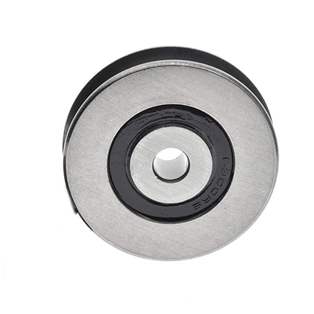 Stainless Steel Deep U-Groove Ball Bearing Pulley, Metal Pulley, Wheel Bearings,