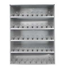 Smoke Retail Cabinet Aluminium Showcase Retail Hanging Rack w/ Automatic Pusher