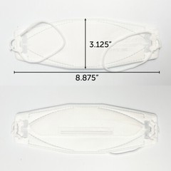 2 Pack KF94 WHITE Protective Face Mask Adult Made in Korea KFDA Approved BOTN