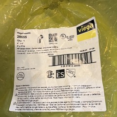 Viega MegaPressG 28655 45° Elbow 4 in Push-to-Connect Carbon Steel