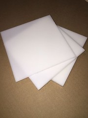 Natural HDPE Plastic Sheet 1/8″ x 12″ x 24″ (.125″)