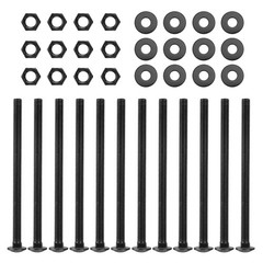 SPARKWHIZ 1/2 ” x 8 ” Carriage Bolt Kit Includes 12 Bolts 12 Washers & 12 Nuts