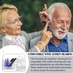Wovnet Hearing Amplifier Cleaning Tools, Compatible with Audien Aid…