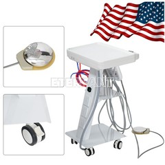 ETERFANT Dental Portable Mobile Delivery Unit System Cart Treatment 4 Holes US