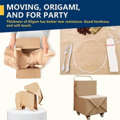 17.5″ x 1200” Brown Kraft Paper 50 lb Basis Thick Roll Packaging Shipping NEW**