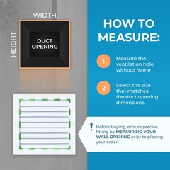 Aluminum 10×10 HVAC Wall/Ceiling Vent Cover, Adjustable, Rustproof 11-5/8×11-5/8