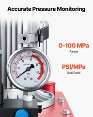 VEVOR Electric Hydraulic Pump 750W 10000 PSI Double Acting Hydraulic Power Unit