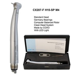 COXO Dental LED Handpiece High Speed E-generator Self Power Turbine 4 Hole NSK