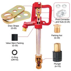 EAORBD C-1000 Hydrant Part Kit for Merrill Yard Repair Yellow