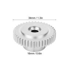 2Pcs Durable 40 Teeth D-Hole Gear For Robotics Metal Material Easy To Use