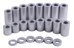New Aluminum Spacer Bushing 1″ OD x 3/8″ ID–Fits M10 or 3/8″ Bolts
